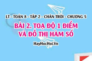 Toạ độ 1 điểm trên mặt phẳng toạ độ và đồ thị của hàm số? Toán 8 chân trời tập 2 chương 5 bài 2
